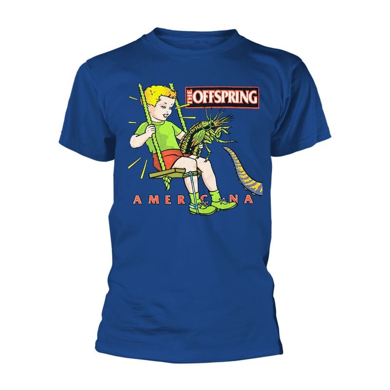 T-Shirt Manches courtes  de The Offspring - Americana - M à XXL - pour Homme - bleu - The Offspring