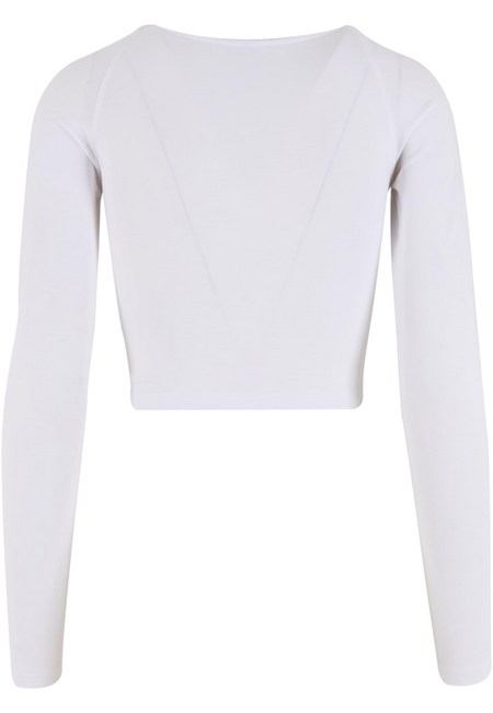 T-shirt manches longues  de Urban Classics - Haut Manches Longues en Dentelle - XS à XL - pour Femme - blanc - Urban Classics - View 2