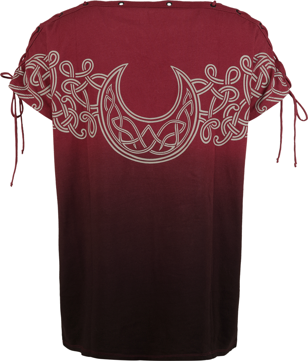 T-Shirt Manches courtes  de Black Premium by EMP - Celtic fine lines - S à L - pour Femme - rouge - Black Premium by EMP - View 2