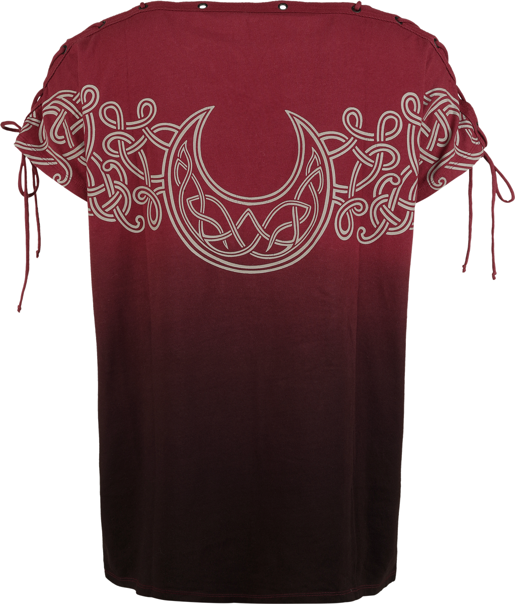 T-Shirt Manches courtes  de Black Premium by EMP - Celtic fine lines - S à XXL - pour Femme - rouge - Black Premium by EMP - View 2