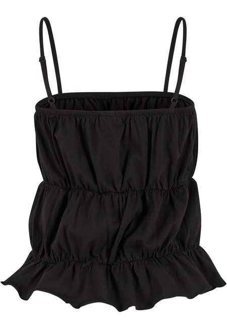 Top  de Urban Classics - Débardeur à Volants - XS à XL - pour Femme - noir - Urban Classics - View 2
