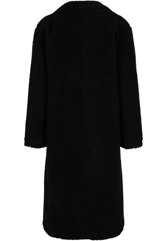 Manteaux  de Urban Classics - Manteau long femme en teddy - S à XL - pour Femme - noir - Urban Classics - View 2