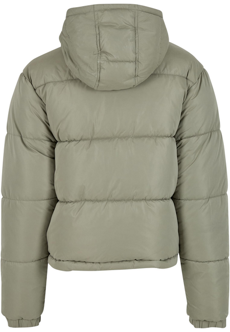 Manteau d'hiver  de Urban Classics - Doudoune femme effet velours avec capuche - XS à XL - pour Femme - olive - Urban Classics - View 2
