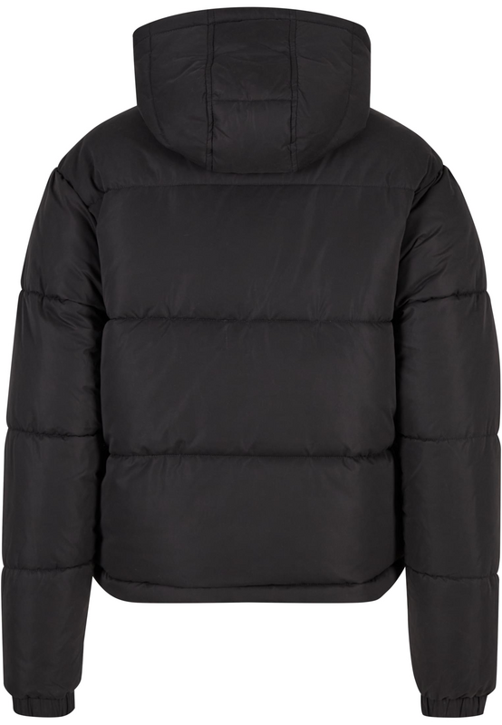 Manteau d'hiver  de Urban Classics - Doudoune femme effet velours avec capuche - XS à XL - pour Femme - noir - Urban Classics - View 2