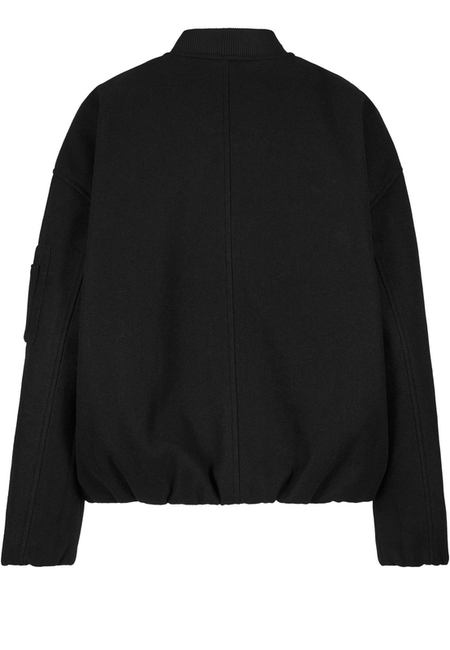 Bomber  de Urban Classics - Veste Bomber Fausse Laine - XS à XL - pour Femme - noir - Urban Classics - View 2