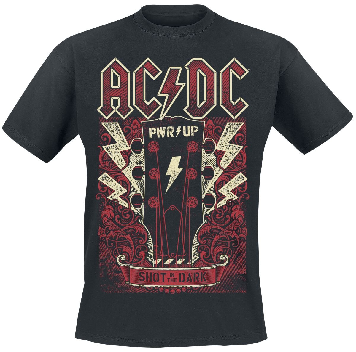 T-Shirt Manches courtes  de AC/DC - PWRUP Guitar - S à 5XL - pour Homme - noir - AC/DC