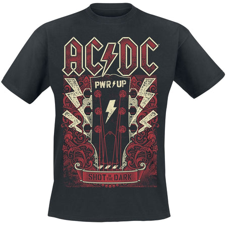 T-Shirt Manches courtes  de AC/DC - PWRUP Guitar - S à 5XL - pour Homme - noir - AC/DC