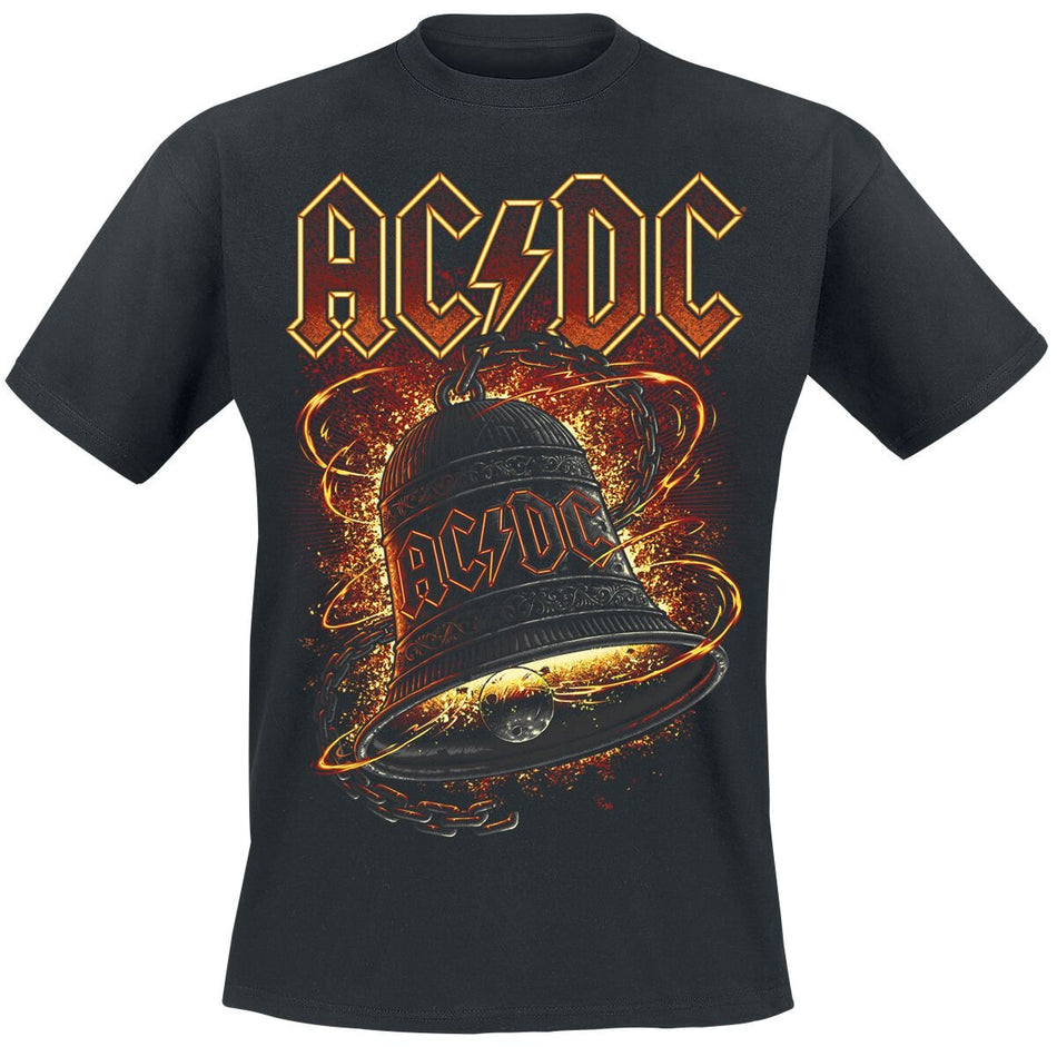 T-Shirt Manches courtes  de AC/DC - Hells Bells Burning - S à 5XL - pour Homme - noir - AC/DC