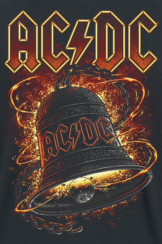 T-Shirt Manches courtes  de AC/DC - Hells Bells Burning - S à 5XL - pour Homme - noir - AC/DC - View 2