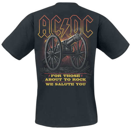 T-Shirt Manches courtes  de AC/DC - About To Rock Salute - S à 5XL - pour Homme - noir - AC/DC - View 2