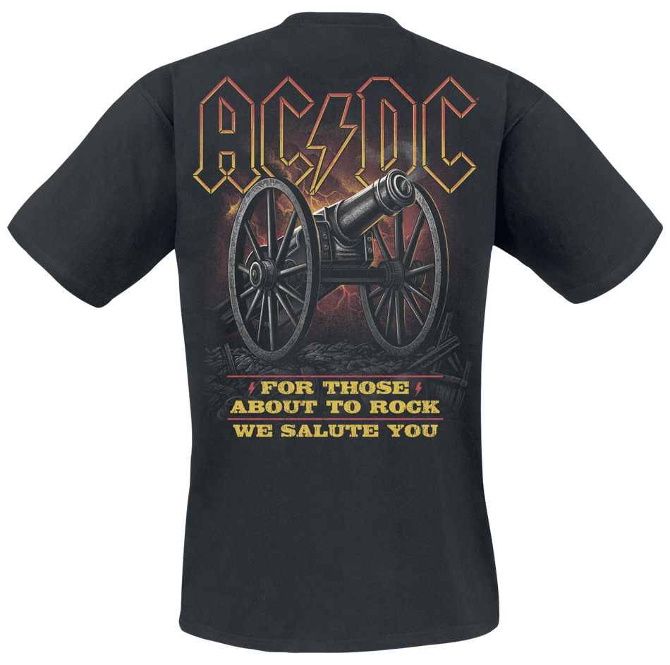 T-Shirt Manches courtes  de AC/DC - About To Rock Salute - S à 5XL - pour Homme - noir - AC/DC - View 2