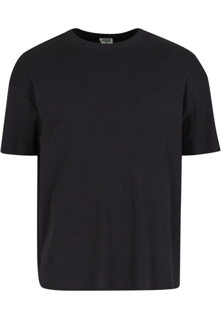 T-Shirt Manches courtes  de Urban Classics - T-Shirt Côtelé - S à XXL - pour Homme - noir - Urban Classics