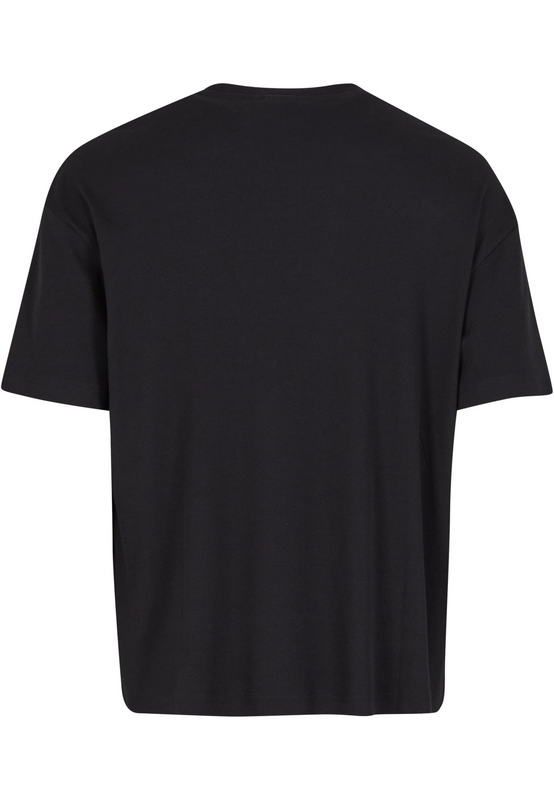 T-Shirt Manches courtes  de Urban Classics - T-Shirt Côtelé - S à XXL - pour Homme - noir - Urban Classics - View 2