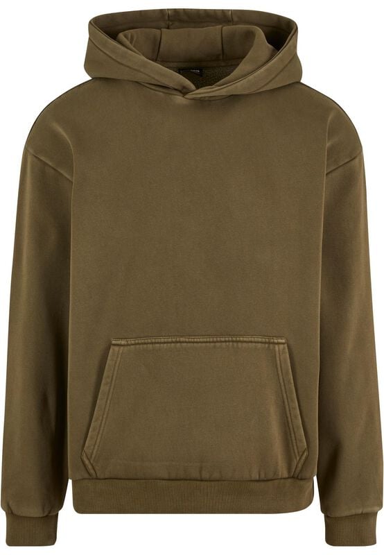 Sweat-shirt à capuche  de Urban Classics - Vintage Heavy Hoodie - S à XXL - pour Homme - olive - Urban Classics