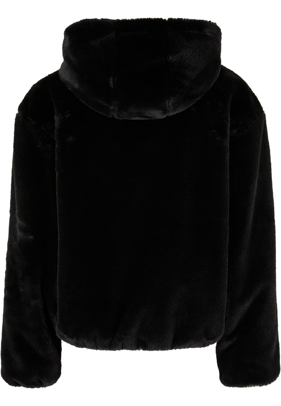 Sweat-shirt à capuche  de Urban Classics - Veste à Capuche Zippée en Fausse Fourrure - S à XL - pour Homme - noir - Urban Classics - View 2