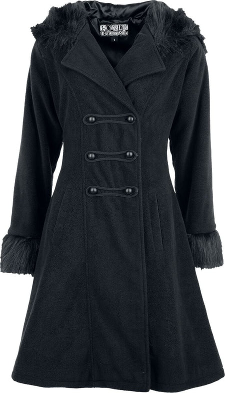Manteaux Rockabilly de Poizen Industries - Eirwen Coat - XS à XL - pour Femme - noir - Poizen Industries