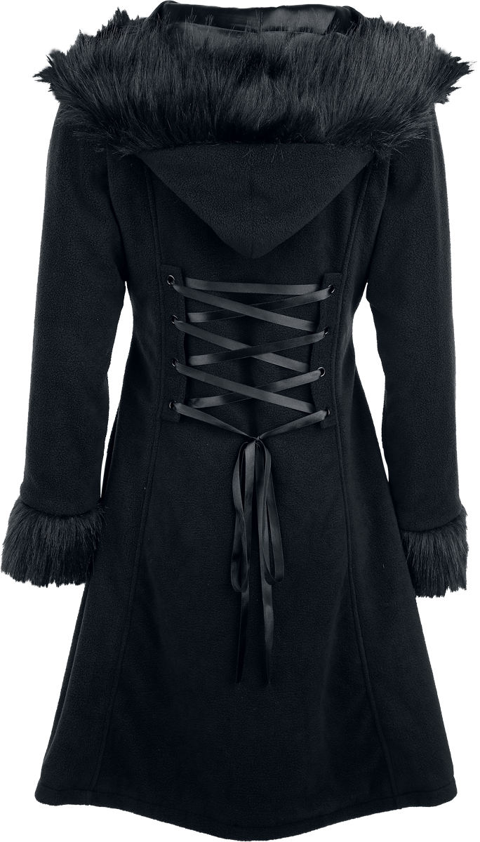 Manteaux Rockabilly de Poizen Industries - Eirwen Coat - XS à XL - pour Femme - noir - Poizen Industries - View 2
