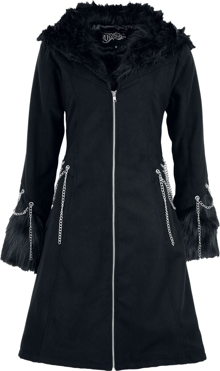 Manteaux Rockabilly de Vixxsin - Neoma Coat - XS à 3XL - pour Femme - noir - Vixxsin