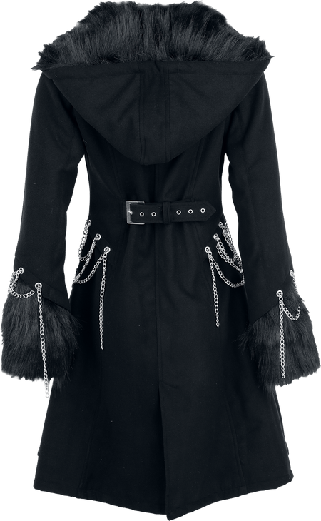 Manteaux Rockabilly de Vixxsin - Neoma Coat - XS à 4XL - pour Femme - noir - Vixxsin - View 2