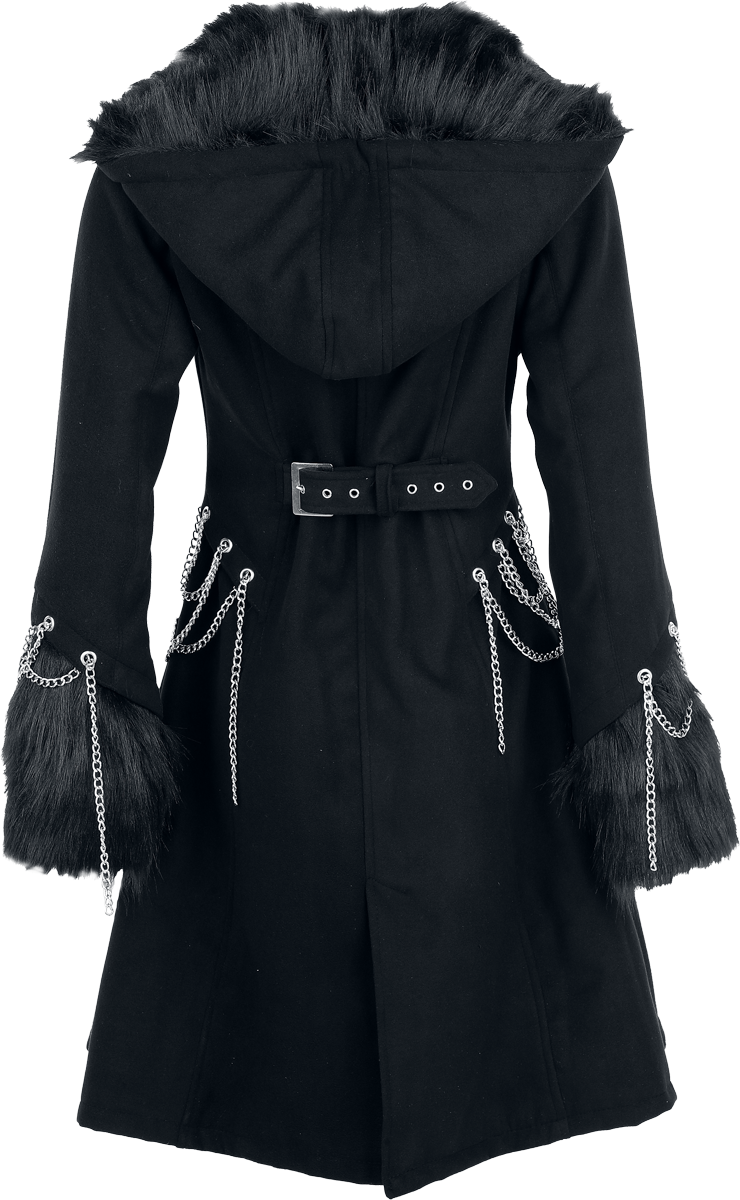 Manteaux Rockabilly de Vixxsin - Neoma Coat - XS à 3XL - pour Femme - noir - Vixxsin - View 2