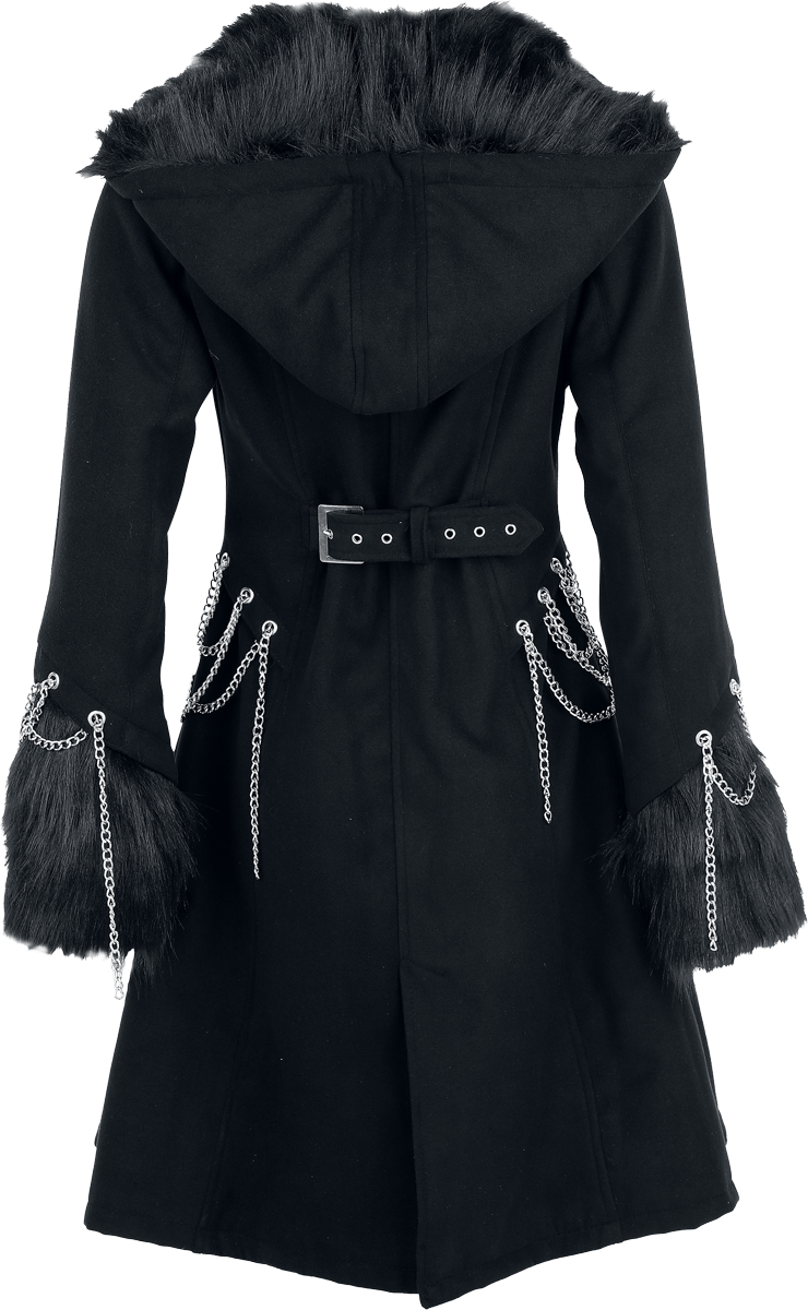 Manteaux Rockabilly de Vixxsin - Neoma Coat - XS à 4XL - pour Femme - noir - Vixxsin - View 2