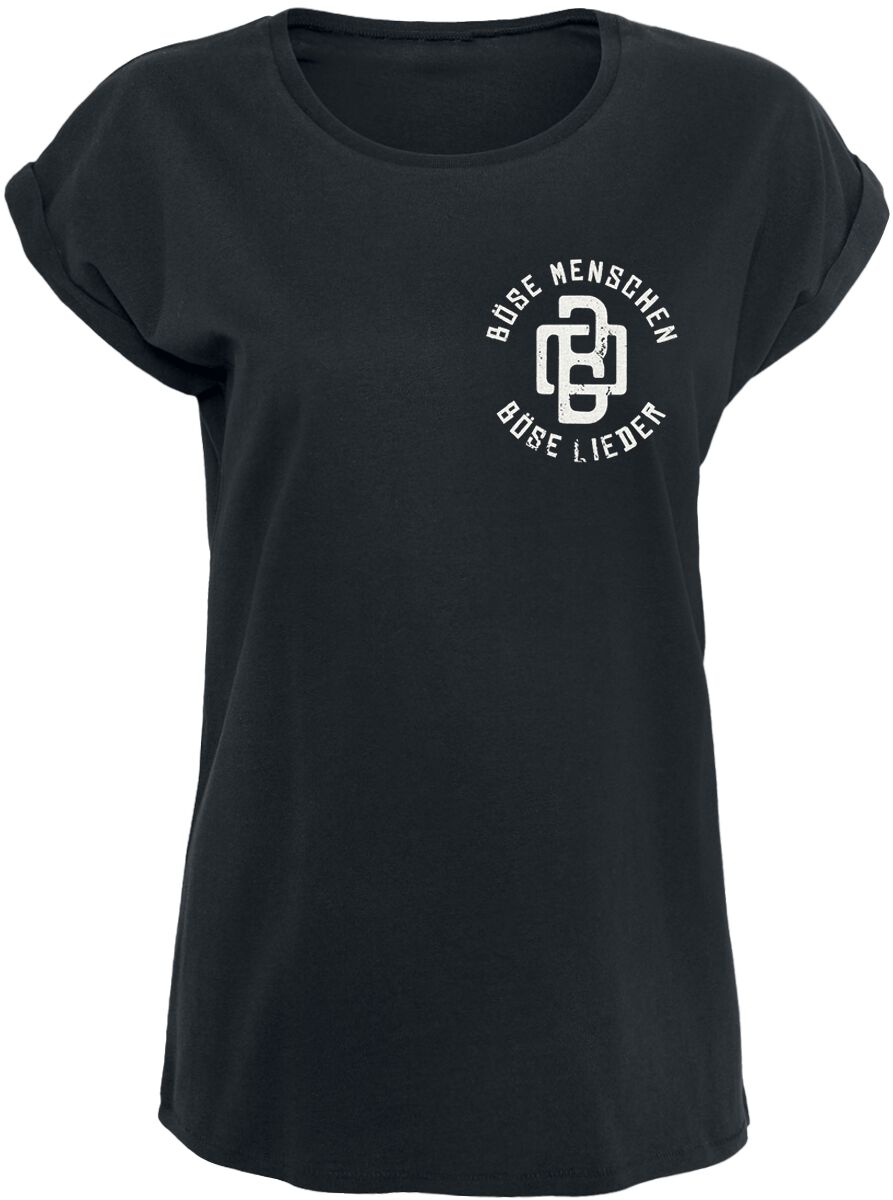 T-Shirt Manches courtes  de Böhse Onkelz - Böhse Menschen Remake - S à XL - pour Femme - noir - Böhse Onkelz