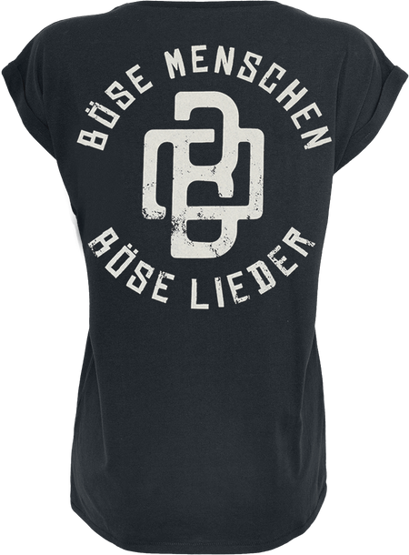 T-Shirt Manches courtes  de Böhse Onkelz - Böhse Menschen Remake - S à XL - pour Femme - noir - Böhse Onkelz - View 2