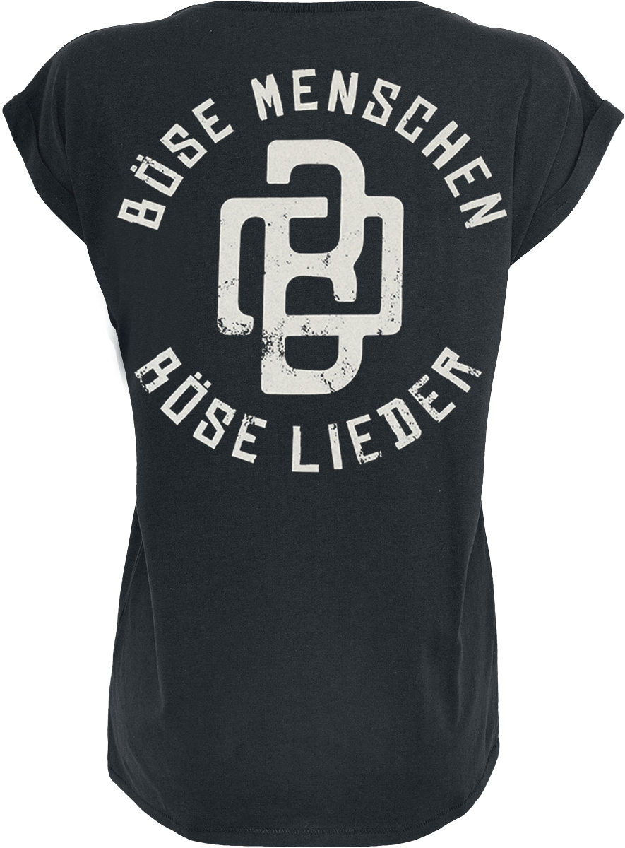 T-Shirt Manches courtes  de Böhse Onkelz - Böhse Menschen Remake - S à XL - pour Femme - noir - Böhse Onkelz - View 2