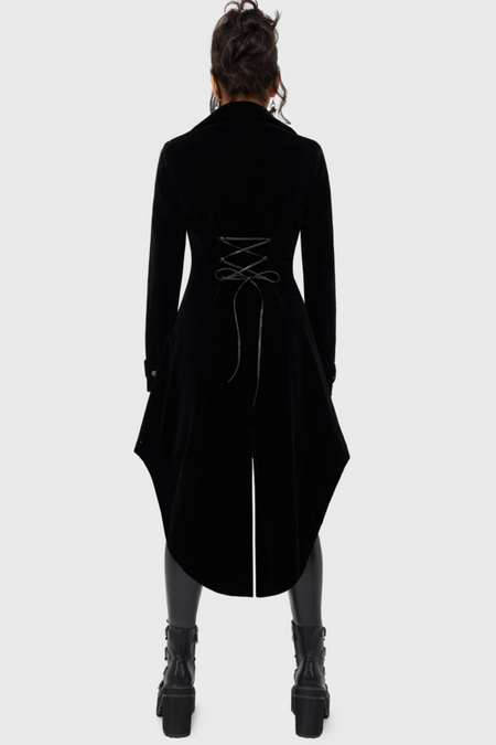Manteaux Gothic de Killstar - Misery Coat - XS à XL - pour Femme - noir - Killstar - View 2
