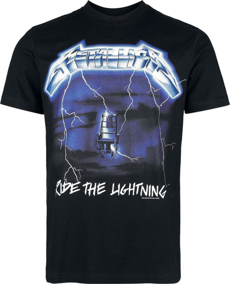 T-Shirt Manches courtes  de Metallica - Ride The Lightning - Heavyweight - S à XXL - pour Homme - noir - metallica