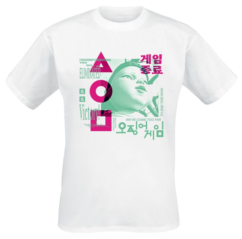 T-Shirt Manches courtes  de Squid Game - Young Hee - Overlay - S à 3XL - pour Homme - blanc - Squid Game
