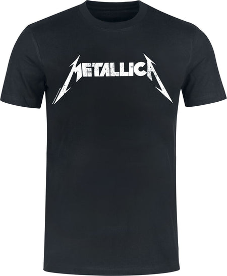 T-Shirt Manches courtes  de Metallica - Textured Logo - Heavyweight - S à XXL - pour Homme - noir - metallica