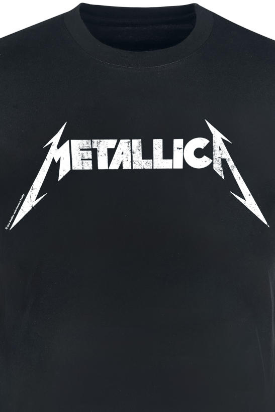 T-Shirt Manches courtes  de Metallica - Textured Logo - Heavyweight - S à XXL - pour Homme - noir - metallica - View 2