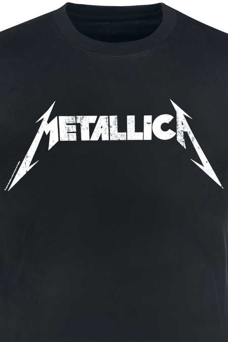 T-Shirt Manches courtes  de Metallica - Textured Logo - Heavyweight - S à XXL - pour Homme - noir - metallica - View 2