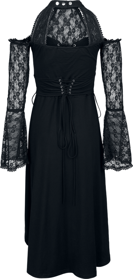 Robe mi-longue Rockabilly de Poizen Industries - Katayun Dress - XS à XXL - pour Femme - noir - Poizen Industries - View 2