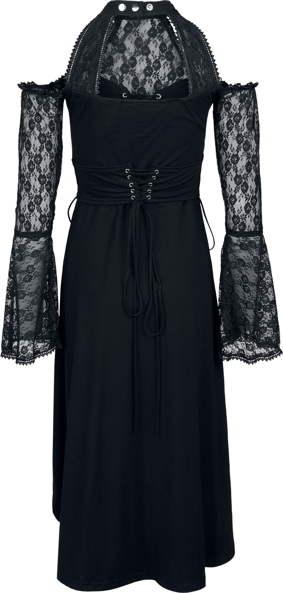 Robe mi-longue Rockabilly de Poizen Industries - Katayun Dress - XS à XXL - pour Femme - noir - Poizen Industries - View 2