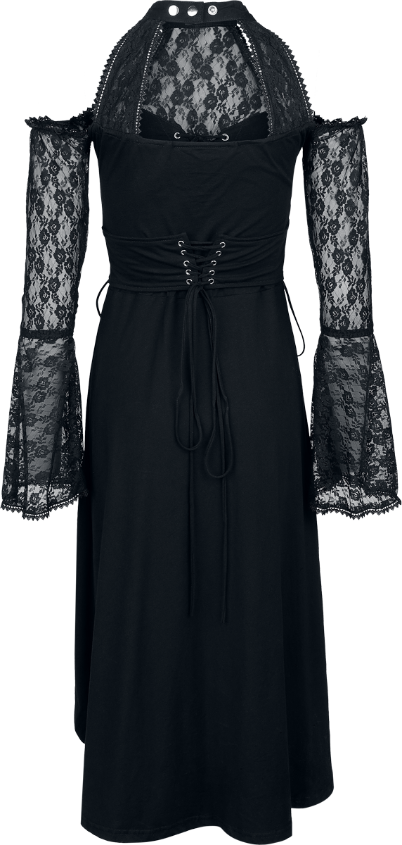 Robe mi-longue Rockabilly de Poizen Industries - Katayun Dress - XS à XXL - pour Femme - noir - Poizen Industries - View 2