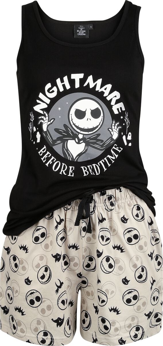 Pyjama Disney de L'Étrange Noël De Monsieur Jack - Bedtime - S à XXL - pour Femme - multicolore - L'Étrange Noël De Monsieur Jack