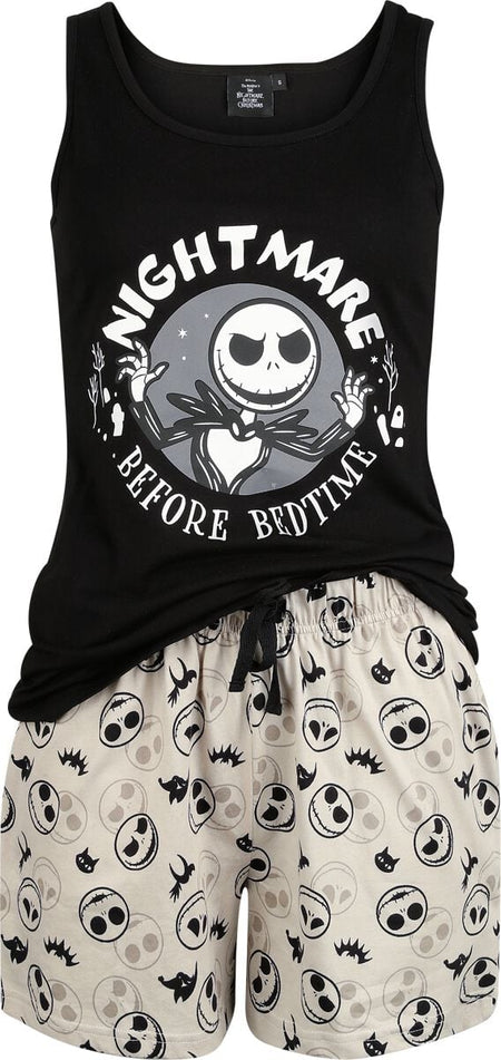 Pyjama Disney de L'Étrange Noël De Monsieur Jack - Bedtime - S à XXL - pour Femme - multicolore - L'Étrange Noël De Monsieur Jack
