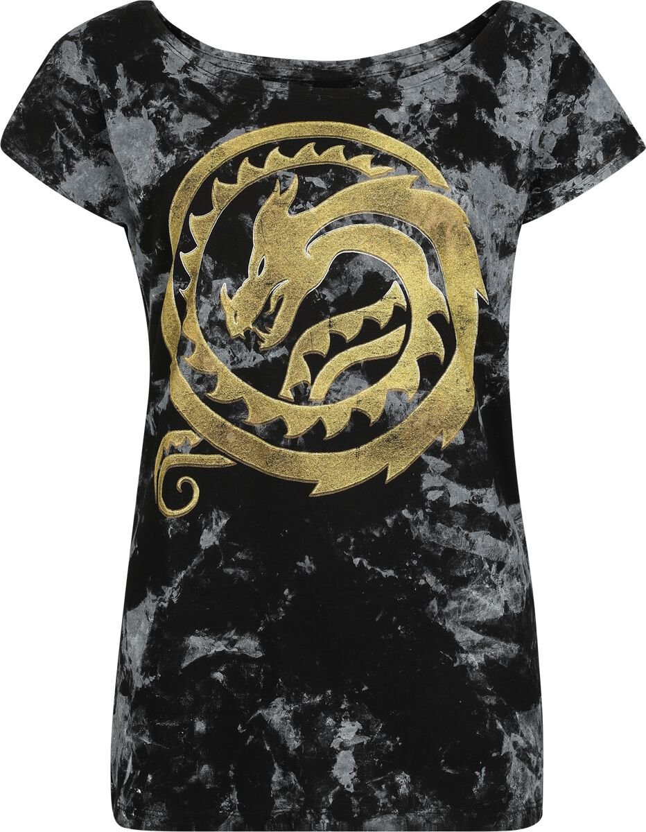 T-Shirt Manches courtes  de Dragons - Dragons - Circle Gold - S à XXL - pour Femme - noir - Dragons