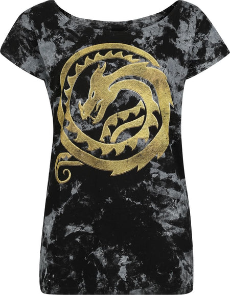 T-Shirt Manches courtes  de Dragons - Dragons - Circle Gold - S à XXL - pour Femme - noir - Dragons
