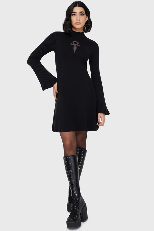 Robe courte Gothic de Killstar - Morbida's Tale Mini Dress - XS à XXL - pour Femme - noir - Killstar - View 2