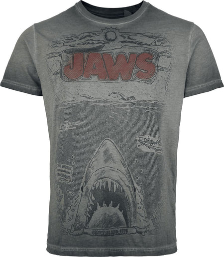 T-Shirt Manches courtes  de Jaws - Jaws - Comic - S à 4XL - pour Homme - gris - Jaws