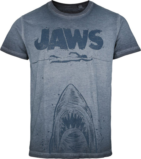 T-Shirt Manches courtes  de Jaws - Jaws - Poster - S à 4XL - pour Homme - bleu - Jaws
