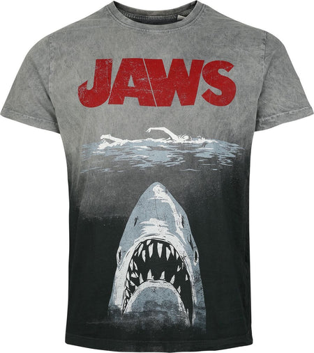 T-Shirt Manches courtes  de Jaws - Jaws - Blue Shark - S à XL - pour Homme - noir - Jaws