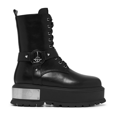 Bottes Gothic de KOI - Ghost - The Imperator Hardware Platform Boots - EU36 à EU43 - pour Femme - noir - KOI - View 2