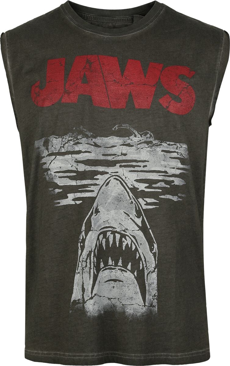 Débardeur  de Jaws - Jaws - Poster - S à 4XL - pour Homme - gris foncé - Jaws