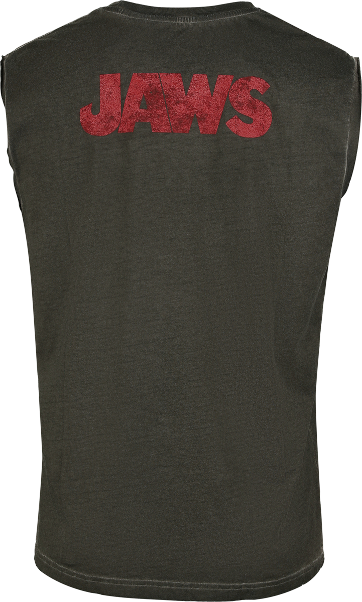 Débardeur  de Jaws - Jaws - Poster - S à 4XL - pour Homme - gris foncé - Jaws - View 2