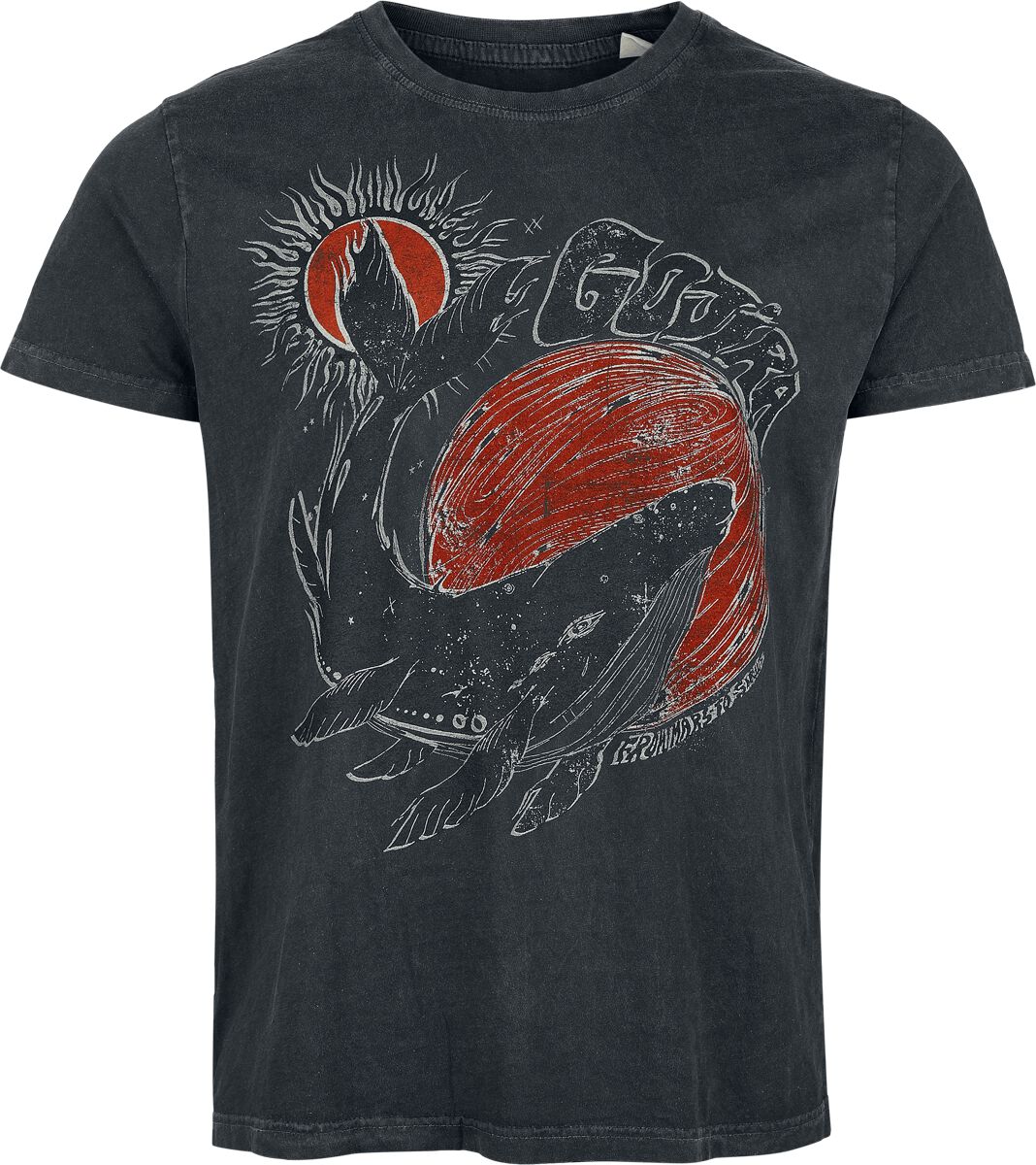 T-Shirt Manches courtes  de Gojira - Whale Sun Moon - S à 4XL - pour Homme - gris foncé - Gojira