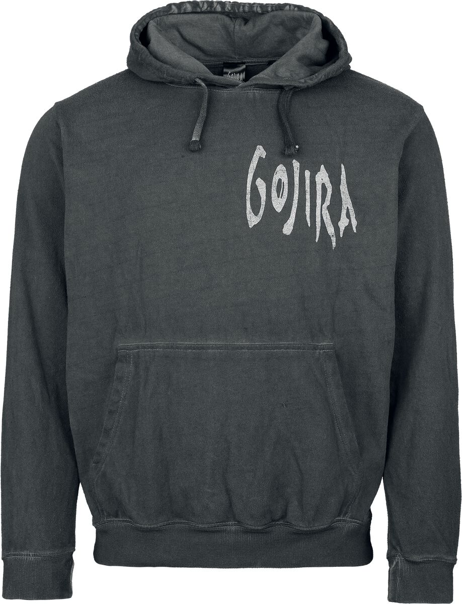 Sweat-shirt à capuche  de Gojira - Whale Sun Moon - M à XXL - pour Homme - gris foncé - Gojira